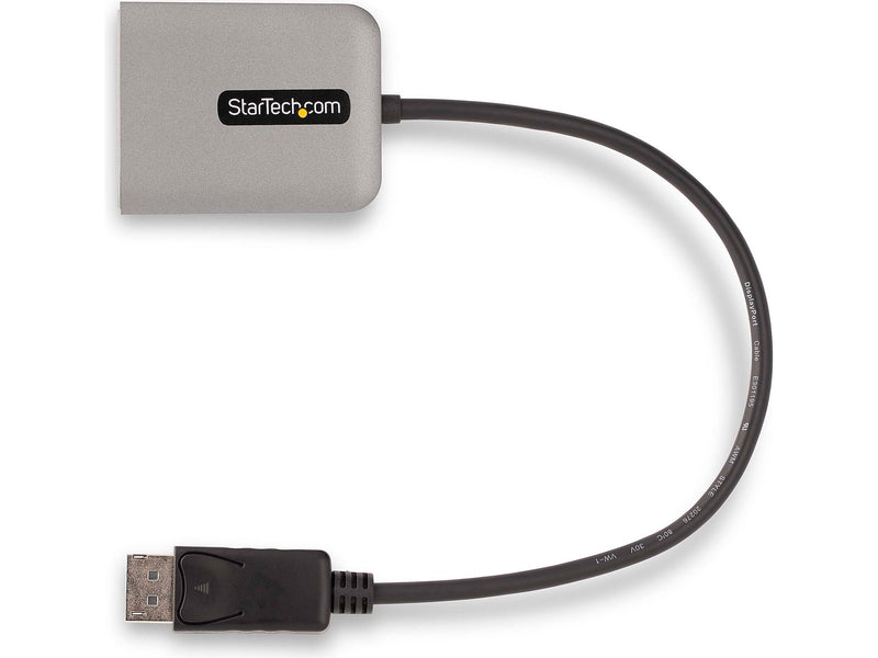 StarTech DisplayPort to 2 x DisplayPort Hub, Male to Female, Space Gray (MST14DP122DP)