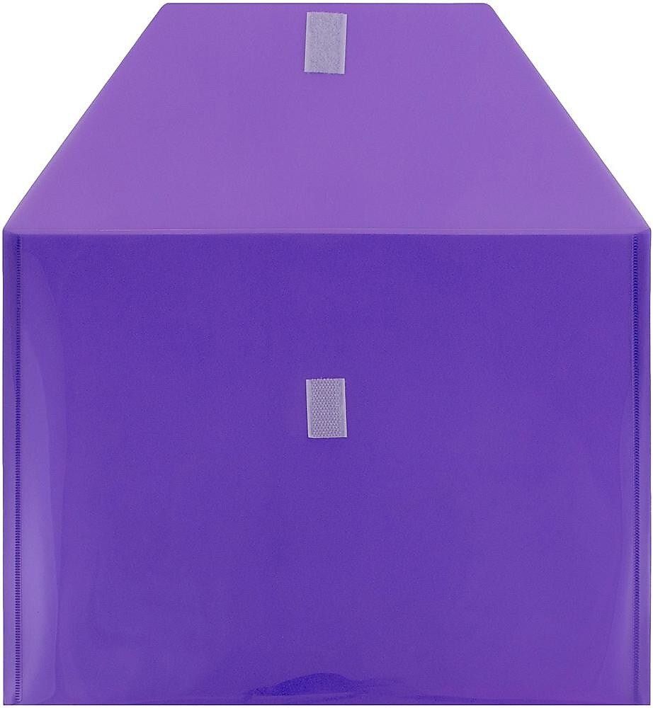 JAM Paper Premium Plastic Document File, Letter, Purple, 3/Pack (218V0PUX3)