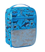 L.L.Bean Insulated Lunch Bag, 3-Compartment, Glacier Blue Shark, 150 oz. (1000281523)