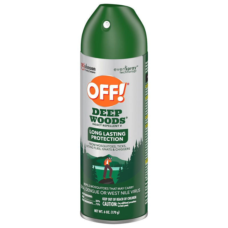 OFF! Deep Woods V Aerosol for Mosquitos, Alcohol Odor, 6 oz. (333242)