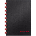 Black N' Red 1-Subject Professional Notebooks, 5.88" x 8.25", Wide Ruled, 70 Sheets, Black (L67000)