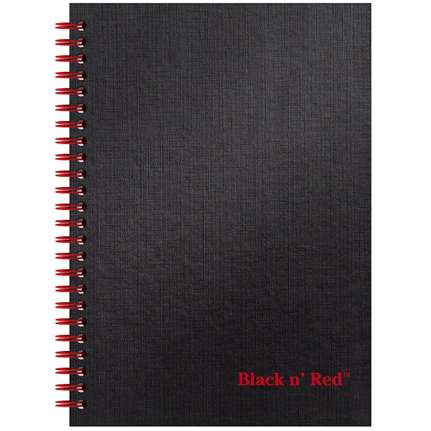 Black N' Red 1-Subject Professional Notebooks, 5.88" x 8.25", Wide Ruled, 70 Sheets, Black (L67000)