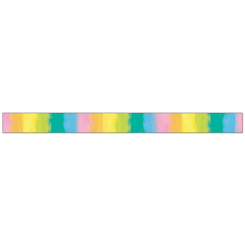Happily Ever Elementary Creatively Inspired Straight Borders, 3" x 3', Watercolor, 6/Bundle (CD-108503-6)