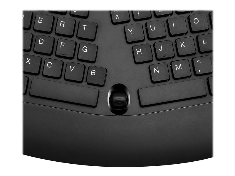 Adesso Tru-Form Media Ergonomic Keyboard, Black (AKB-160UB)