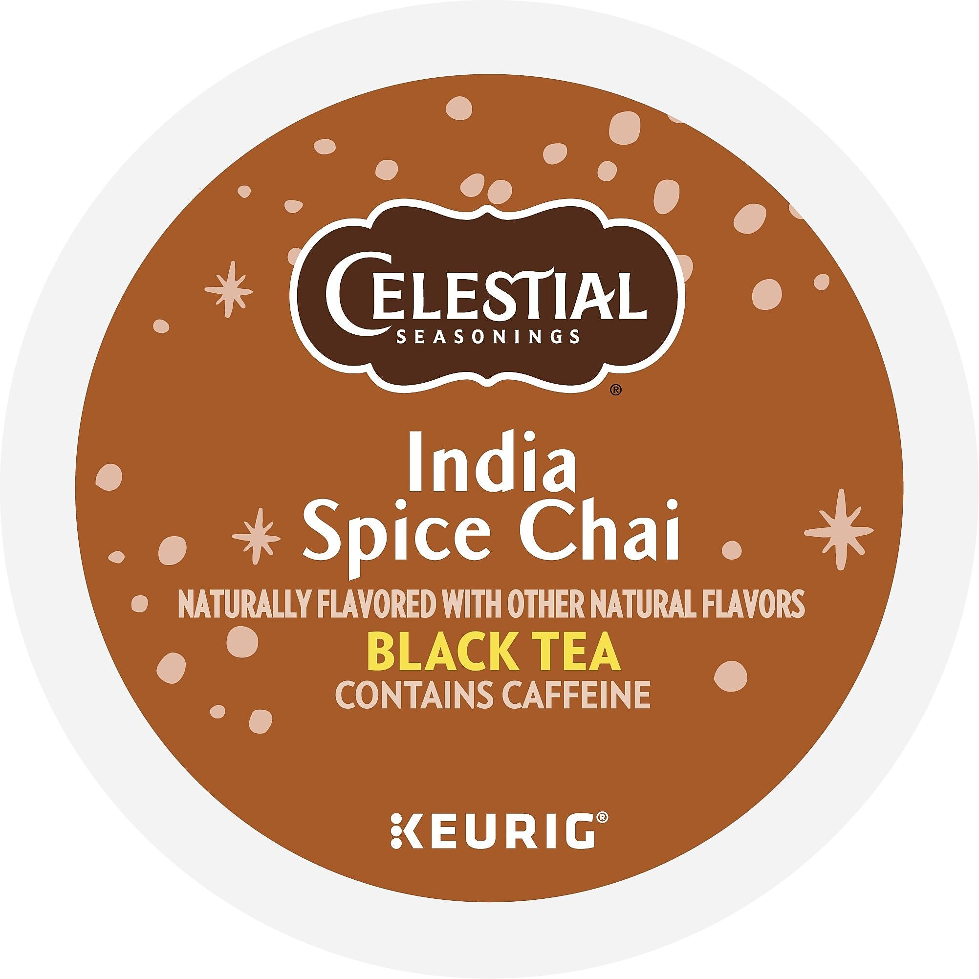 Celestial Seasonings India Spice Chai Herbal Tea, Keurig® K-Cup® Pods, 96/Carton (14738)