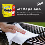 Scott Rags in a Box, 9" x 12", White, 200 Sheets/Box (75260)