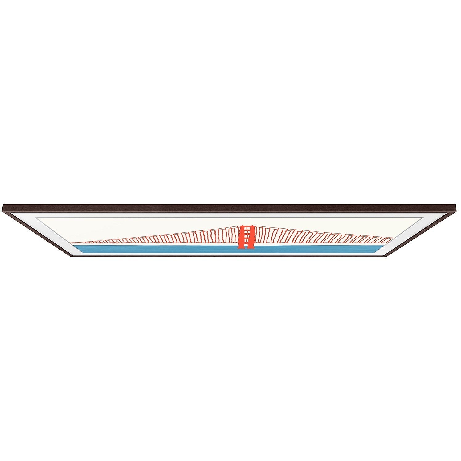 Samsung Frame Customizable Bezel Compatible with 55" Frame TV (VG-SCFA55BWBZA)