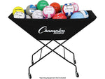 Champion Sports Pro Collapsible Volleyball Cart, Black (VCPRO)