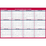 2025-2026 AT-A-GLANCE 48" x 32" Academic Yearly Wet-Erase Wall Calendar, Reversible, White/Red (PM36AP-28-26)
