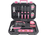 Apollo Tools Essential Tool Set, 65-Piece, Pink (DT0001P)
