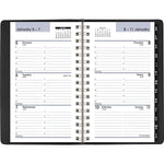 2026 AT-A-GLANCE DayMinder 3.5" x 6" Weekly Appointment Book Planner, Faux Leather Cover, Black (G250-00-26)