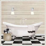 Amanti Art Bathroom I by Elizabeth Medley Framed Canvas Wall Art Print, 22" x 22" (A42678300096)