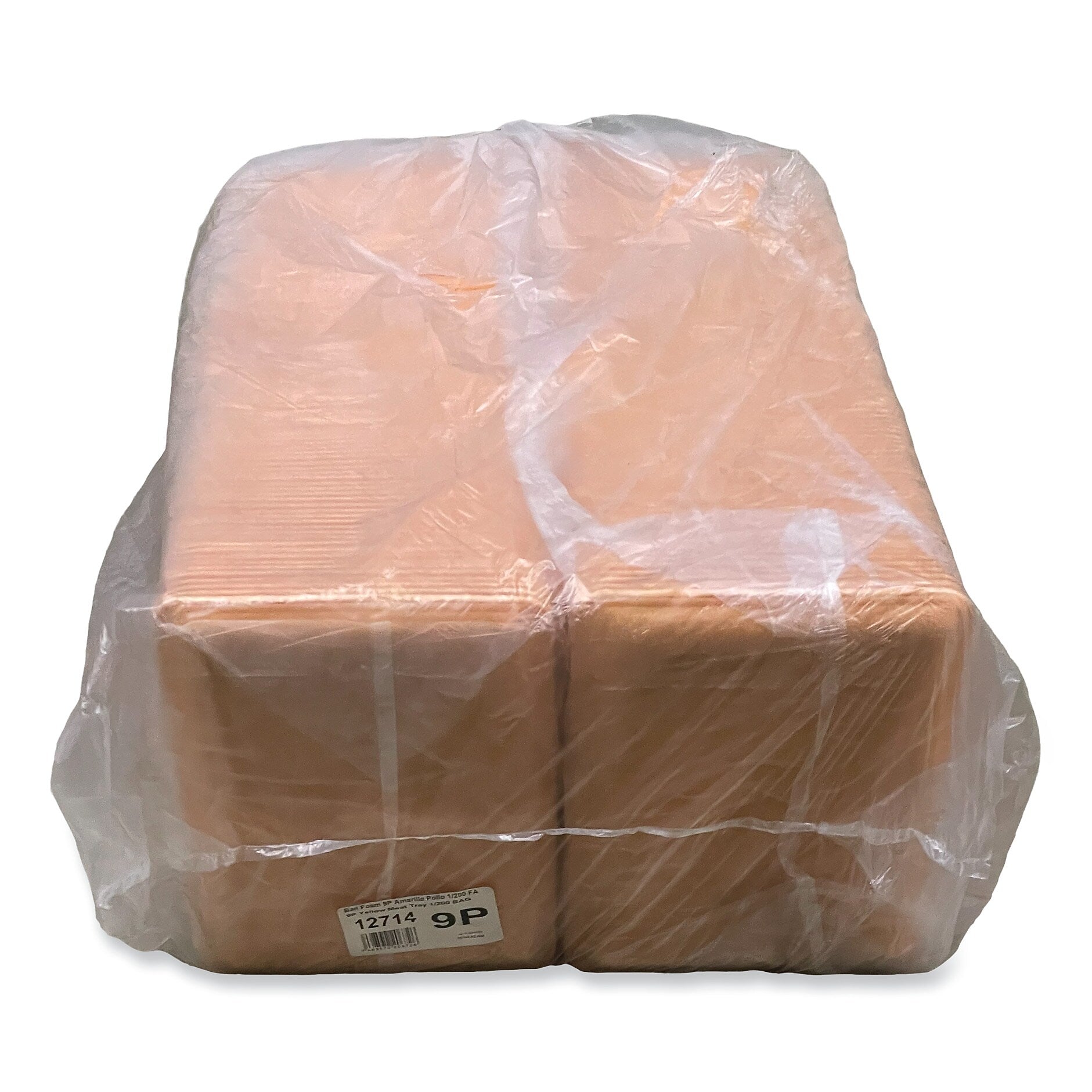 GEN Meat Trays, #9P, 12.25 x 9.25 x 0.62, Yellow, 200/Carton