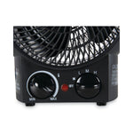 Alera 1500-Watt Heater, 8 1/4" x 4 3/8" x 9 3/8", Black (ALEHEFF10B)