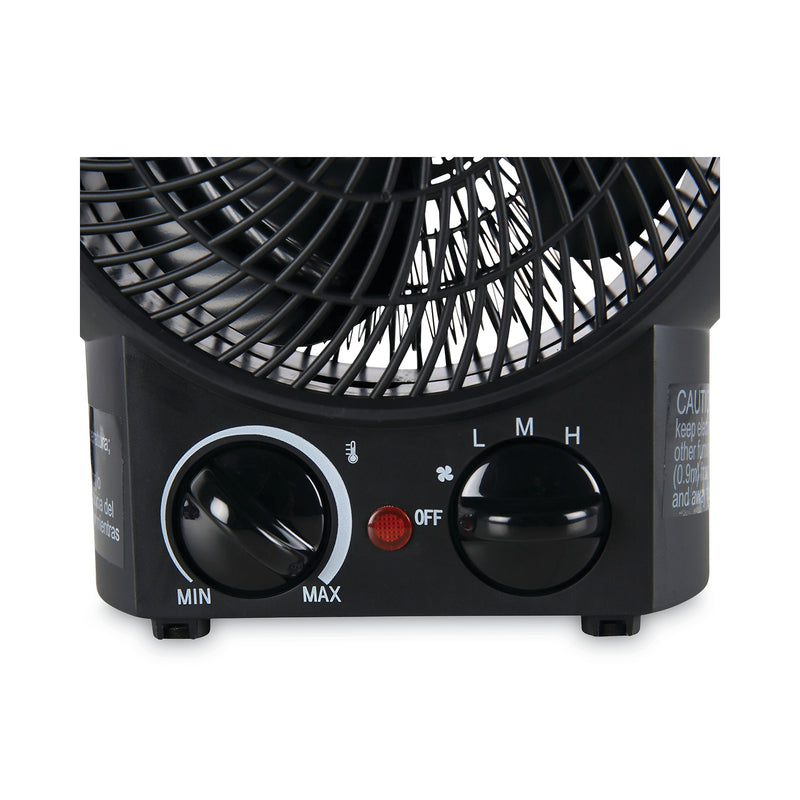 Alera 1500-Watt Heater, 8 1/4" x 4 3/8" x 9 3/8", Black (ALEHEFF10B)