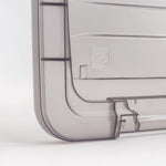 Iris 53 Quart Storage Bin with Latching Lid, Plastic, Clear, 5/Pack (500149)