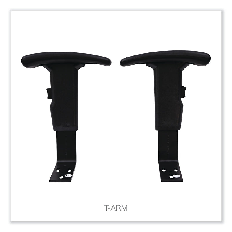 Alera® Adjustable T-Arms for Interval Series Task Chairs , Blk