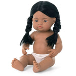 MINILAND Anatomically Correct 15" Baby Doll, Native American Girl (MLE31240)