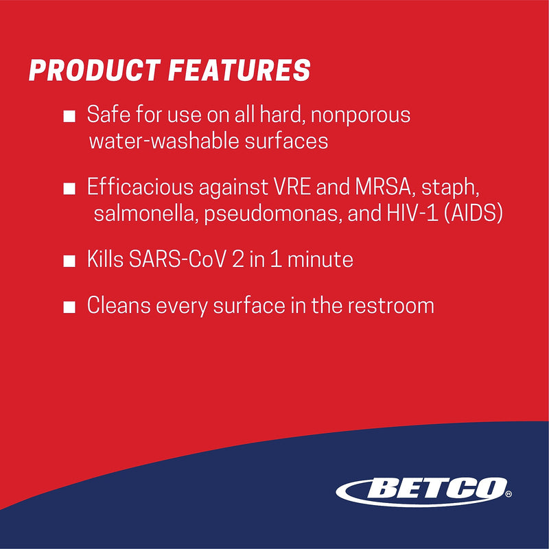 Betco AF79 Concentrate Disinfectant, Ocean Breeze Scent, 67.6 oz., 2/Carton (331B200)