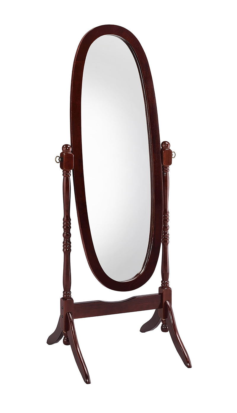 Ore International® 59 1/4" x 20" x 23" Wood Cheval Floor Mirror, Cherry