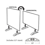 Azar Sign Holder, 4" x 6", Table Top, Clear, Acrylic, 10/Pack (132726)