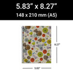 MiquelRius 4-Subject Notebooks, 5.83" x 8.27", College Ruled, 120 Sheets, Multicolored, 5/Case (2963CS)