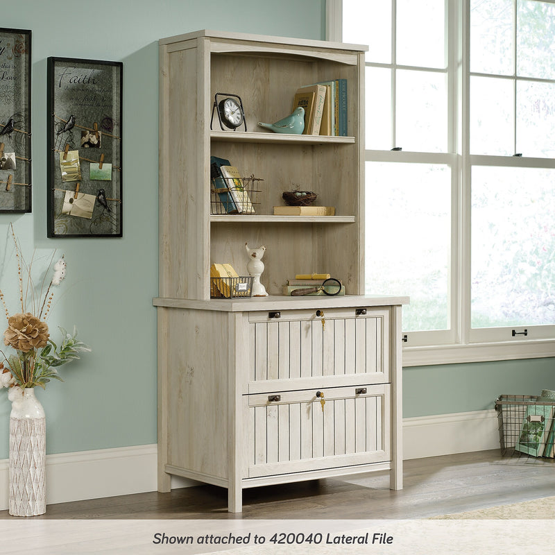 Sauder Costa 31"W Desktop Hutch, Chalked Chestnut (419961)