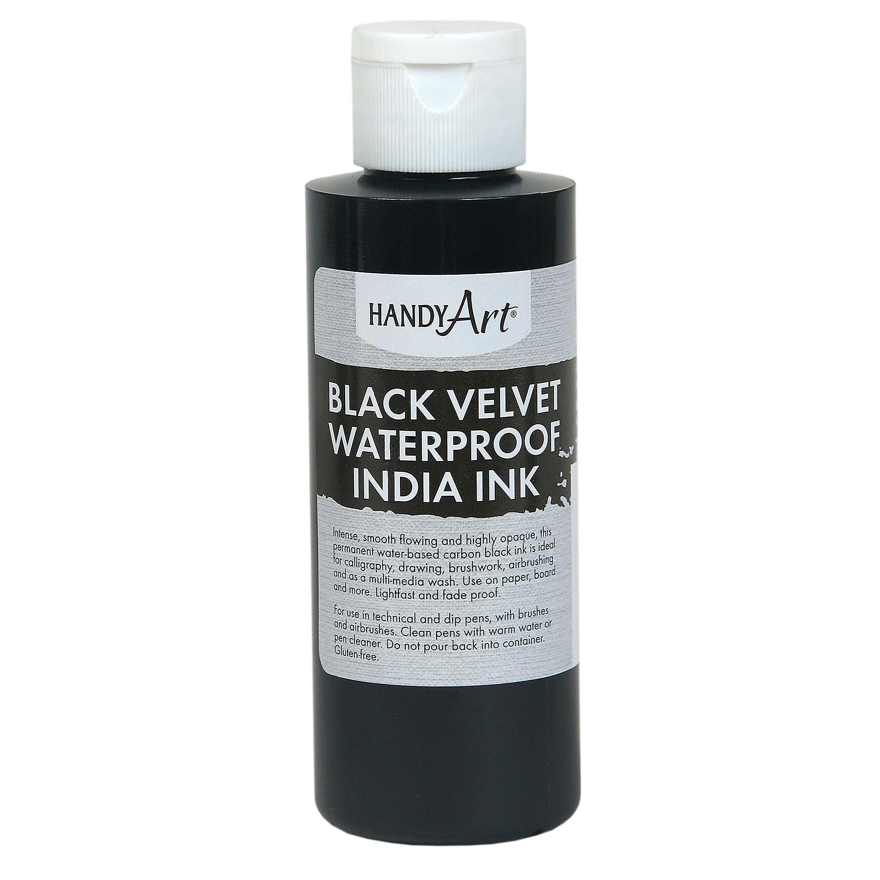 Handy Art India Ink, Black Velvet, 4 oz., 3/Bundle (RPC410000-3)