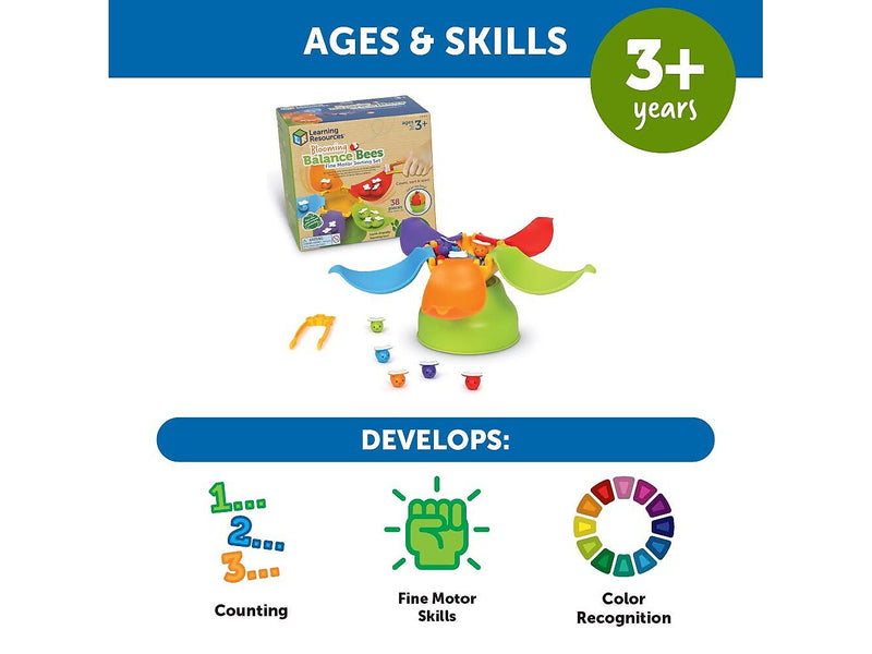 Learning Resources Blooming Balance Bees Fine Motor Sorting Set (LER3607)