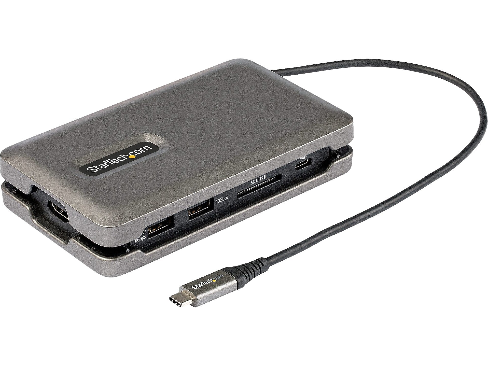 StarTech 2-Port Multiport Adapter USB Hub, Space Gray (DKT31CSDHPD3)