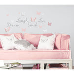 York Wallcoverings Butterfly Dream W/ 3D Cutout Butterflies Wall Decals (RMK3173SCS)