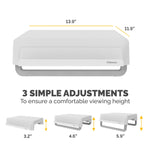 Fellowes Breyta Collection Adjustable Monitor Stand, White (100098565)
