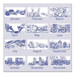 2026 AT-A-GLANCE Illustrator's Edition 12" x 12" Monthly Wall Calendar, White/Blue (AAGG100017)