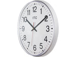 Infinity Instruments Intrinsic Prosaic ITC Wall Clock, 12"Dia. (14529SV-830)
