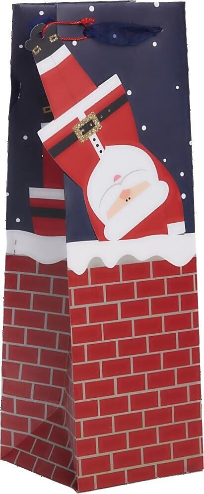JAM Paper Santa's List Small Wine Gift Bags, 120/pack (526BXBT5861)