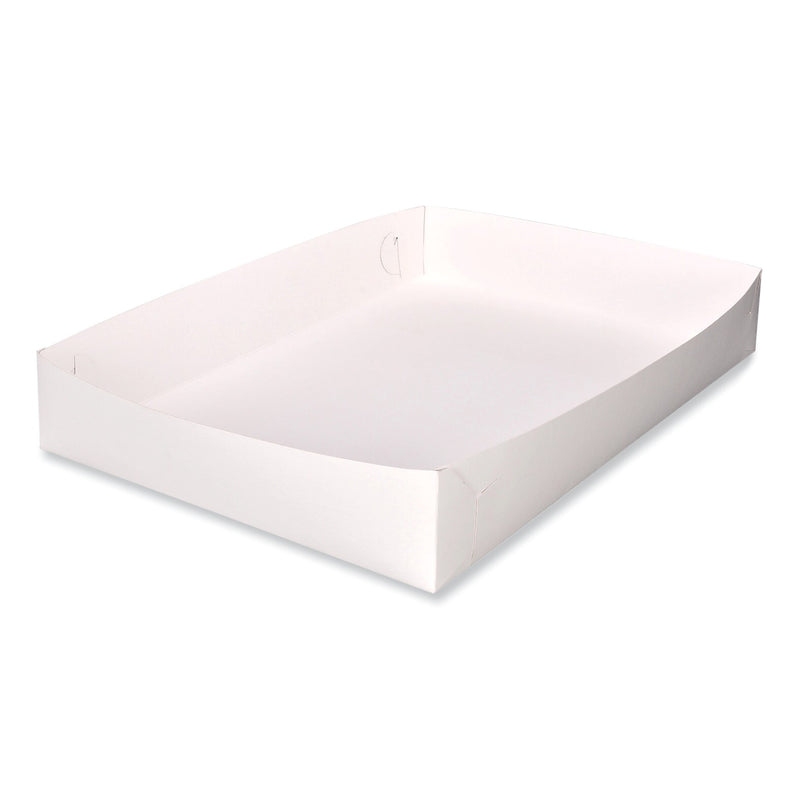 SCT Bakery Boxes, Standard, 26 x 18.5 x 4, White, Paper, 50/Carton