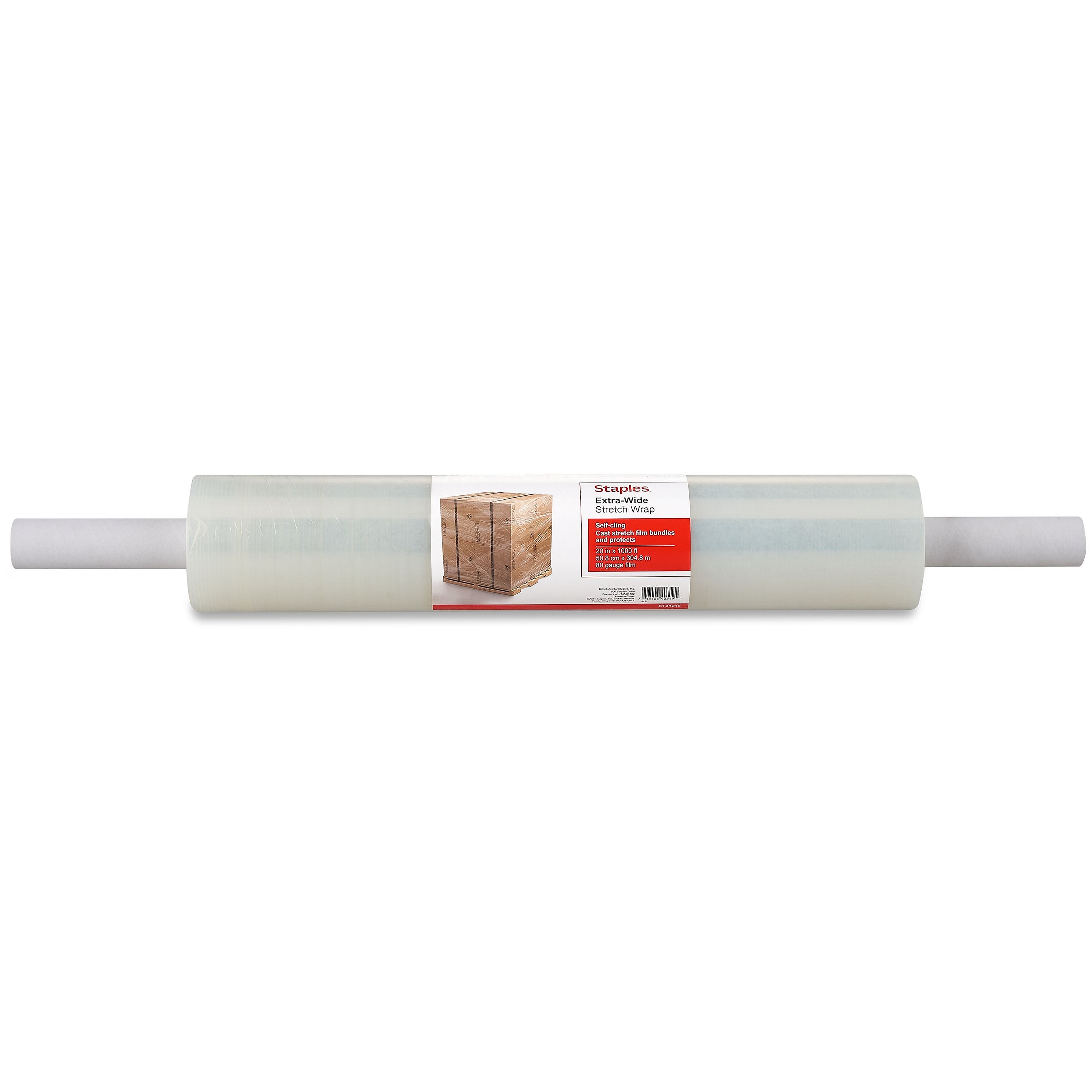 20" x 1000' Cast 80 Gauge Hand Film Stretch Wrap  (31245)