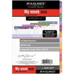 2026 AT-A-GLANCE Kathy Davis 8.5" x 5.5" Weekly & Monthly Planner Refill Pages, Multicolored (KD81-285Y-26)