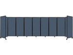 Versare The Room Divider 360 Freestanding Folding Portable Partition, 82"H x 300"W, Ocean Fabric (1182915)