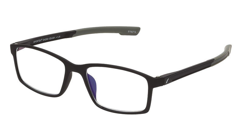 SAV Sportex Blue Light +3.00 Reading Glasses, Black (E4200)