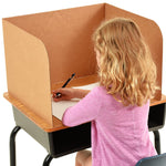 Classroom Products Foldable Cardboard Freestanding Privacy Shield, 13"H x 20"W, Kraft, 30/Box (VB1330 KR)