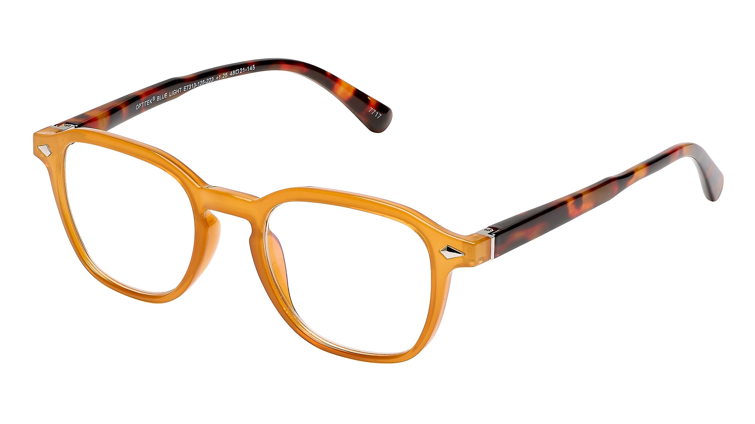 SAV Optitek Blue Light +2.00 Reading Glasses, Honey (E7313)