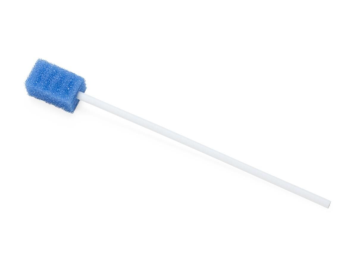 Medline Dentips Oral Swabsticks, Blue, Untreated, 20/Bag (MDS096206H)