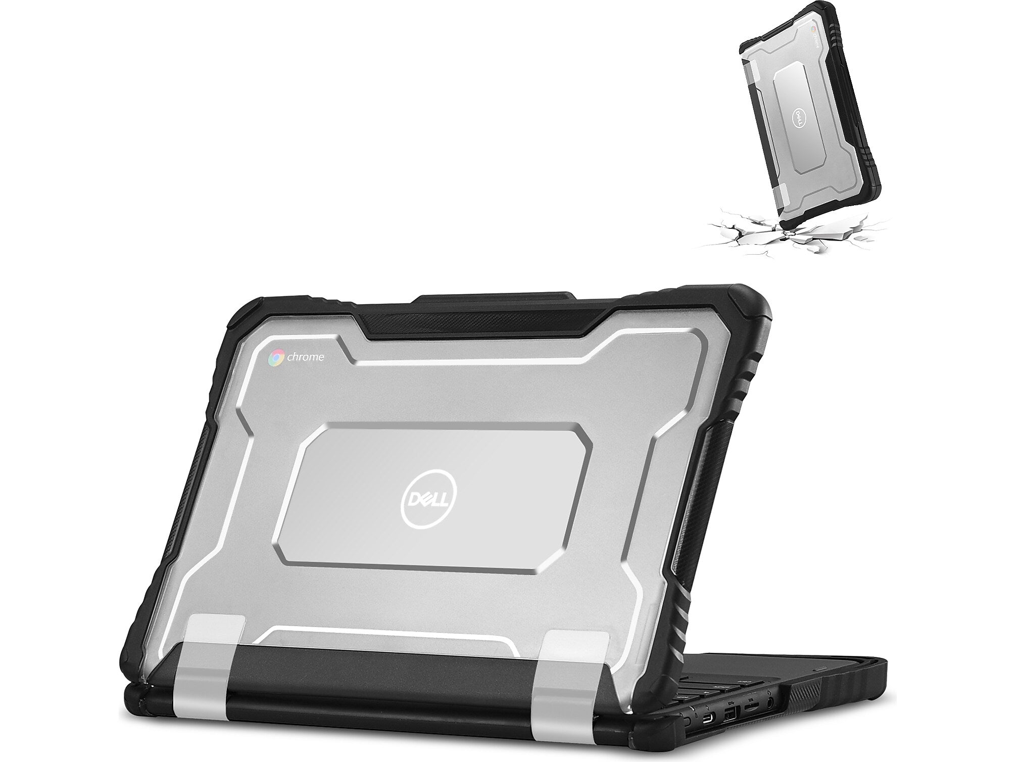 TechProtectus ShockProof 11.6" Laptop Case for Dell 3100 Chromebook, Shock-Absorbing, Black (TP-CL-DE3100)