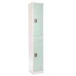 AdirOffice 72'' 2-Tier Misty Green Storage Locker (ADI629-202-MGRN)