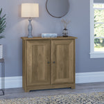 Bush Furniture Cabot 30" Storage Cabinet with 2 Shelves, Reclaimed Pine (WC31598)