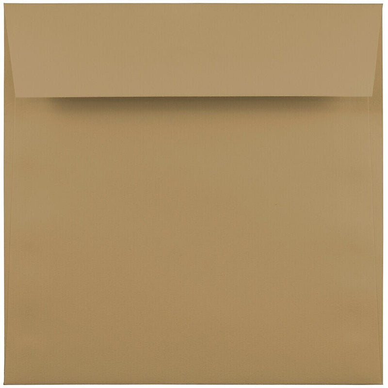 JAM Paper Invitation Envelope 6 1/2" x 6 1/2", Chocolate Brown, 100/Pack (227912746d)
