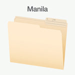 Pendaflex File Folder, 1-Tab, Right Position, Letter Size, Manila, 100/Box (1007078)