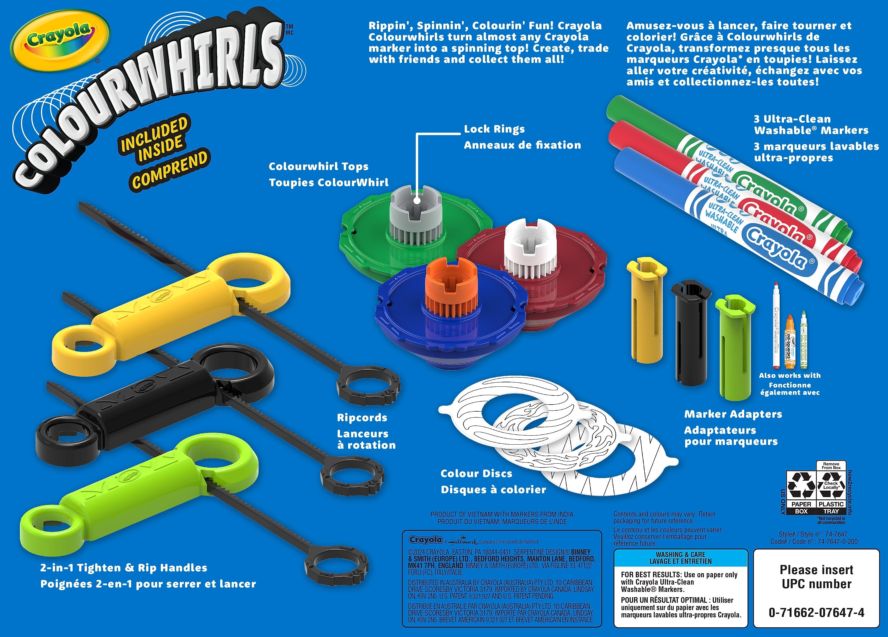 Crayola Colourwhirls, 3 Pieces/Pack (74-7647)
