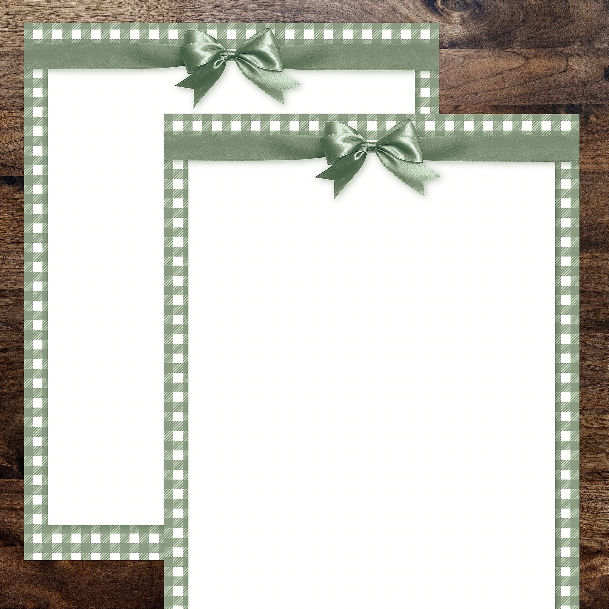 Great Papers Sage Green Bow Everyday Letterhead, Multicolored, 50 Sheets/Pack (2025008)